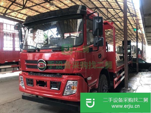 轉(zhuǎn)讓福德單橋平板運輸車挖掘機平板拖車