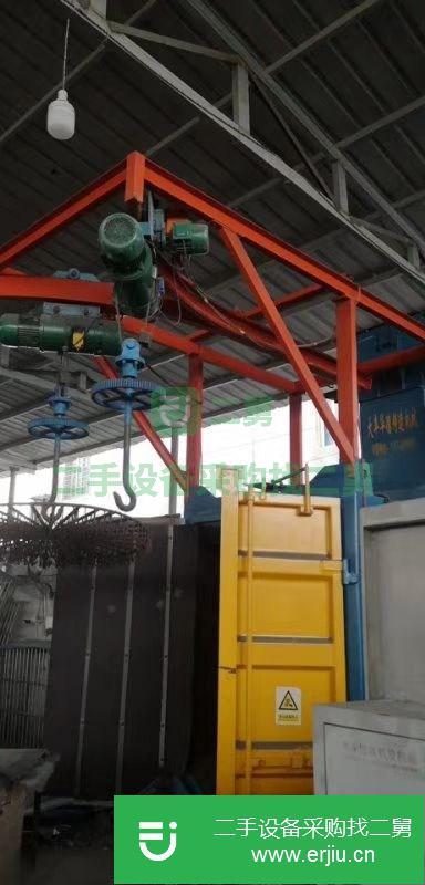 出售九成新吊鉤式拋丸機(jī)376。