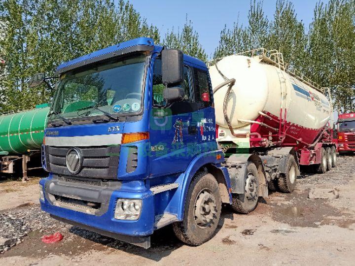 出售16年歐曼ETX單驅雙導向 350馬力帶38方散裝水泥罐車