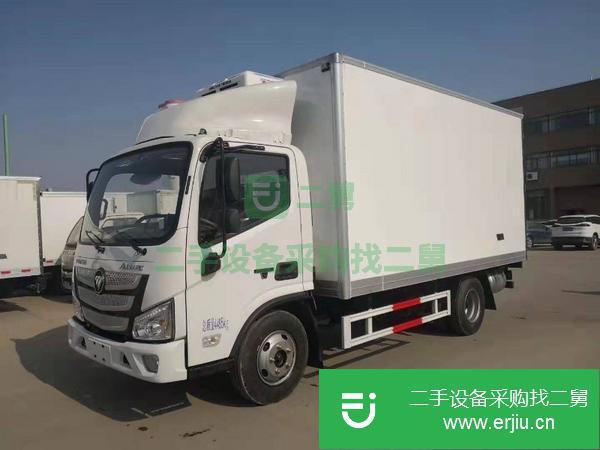 低價(jià)出售4米2福田歐馬可S3冷藏車肉鉤車