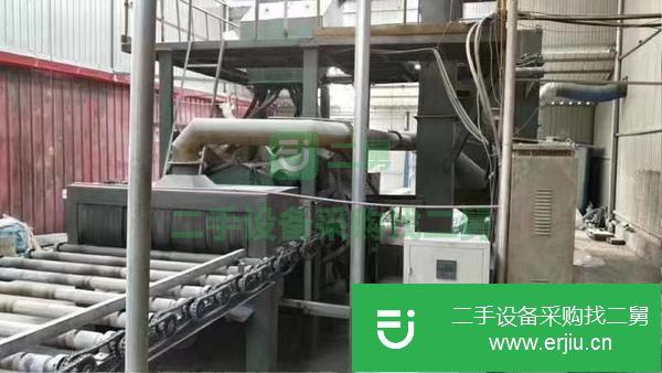 出售九成新通過式拋丸機。