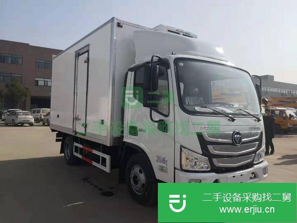低價(jià)出售4米2福田歐馬可S3冷藏車肉鉤車