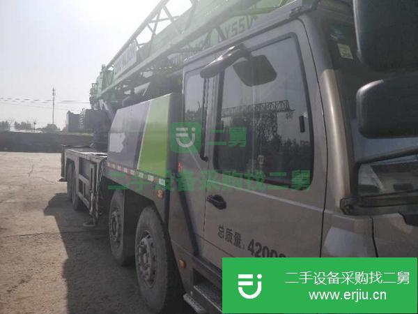 出售中聯(lián)55噸吊車、18年7月車