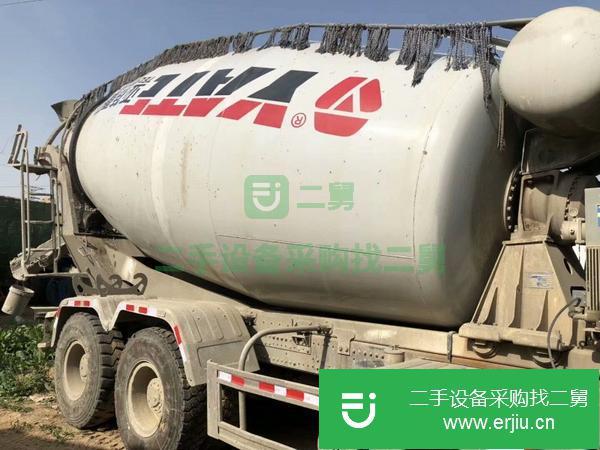 轉讓二手水泥攪拌車 便宜出售豪沃國五17年大14方二手攪拌罐車