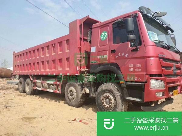 二手自卸車豪沃18年8米2 低價出售二手翻斗車