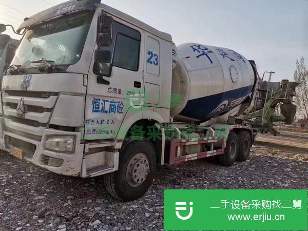 轉讓二手混凝土攪拌車 常年銷售14年國四豪沃14方水泥商混車