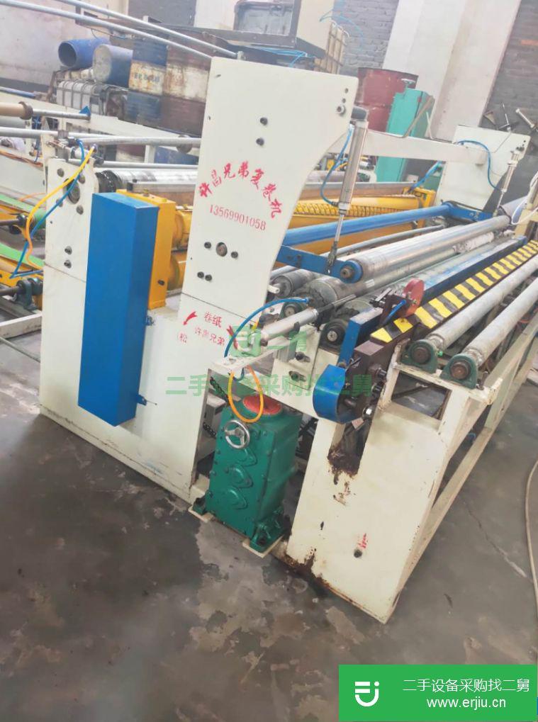轉讓9.5成新1880型衛生紙復卷機，全套設備