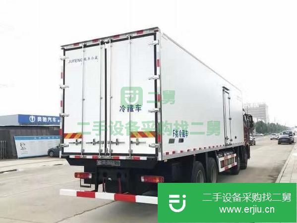 轉讓低價處理黃牌9.6米解放J6P肉鉤冷藏車配冷王獨立冷機