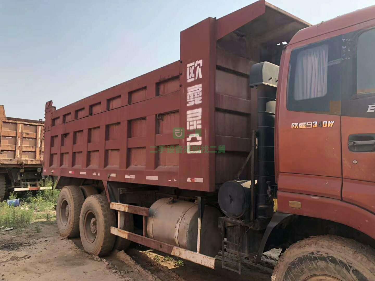 無手續大箱6米13年歐曼自卸車出售國三排放