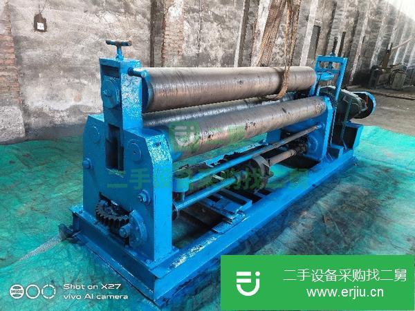 出售二手實心棍子W11-16*2500機械自動卷板機一臺