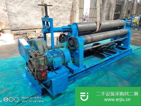 出售二手實心棍子W11-16*2500機械自動卷板機一臺