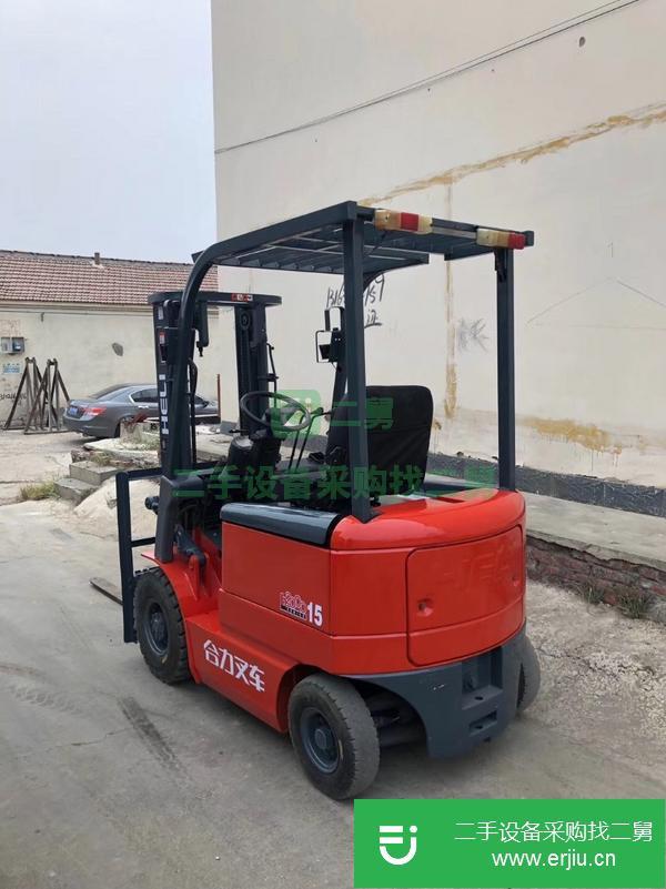 轉(zhuǎn)讓九成新合力1.5噸電動叉車 二手進(jìn)口4米電瓶叉車包郵