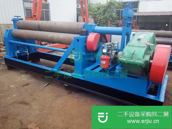 出售二手實心國標W11-20*2500機械自動卷板機一臺