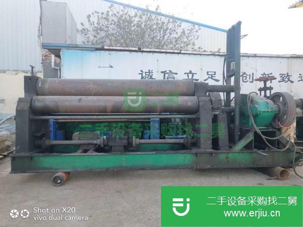 轉讓出售二手實心閑置W11-20*2500機械自動卷板機一臺接電可用