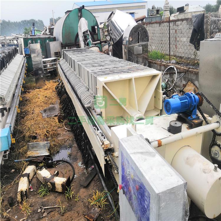 出售二手壓濾機 二手京津200平方壓濾機 板框式 隔膜式壓濾機