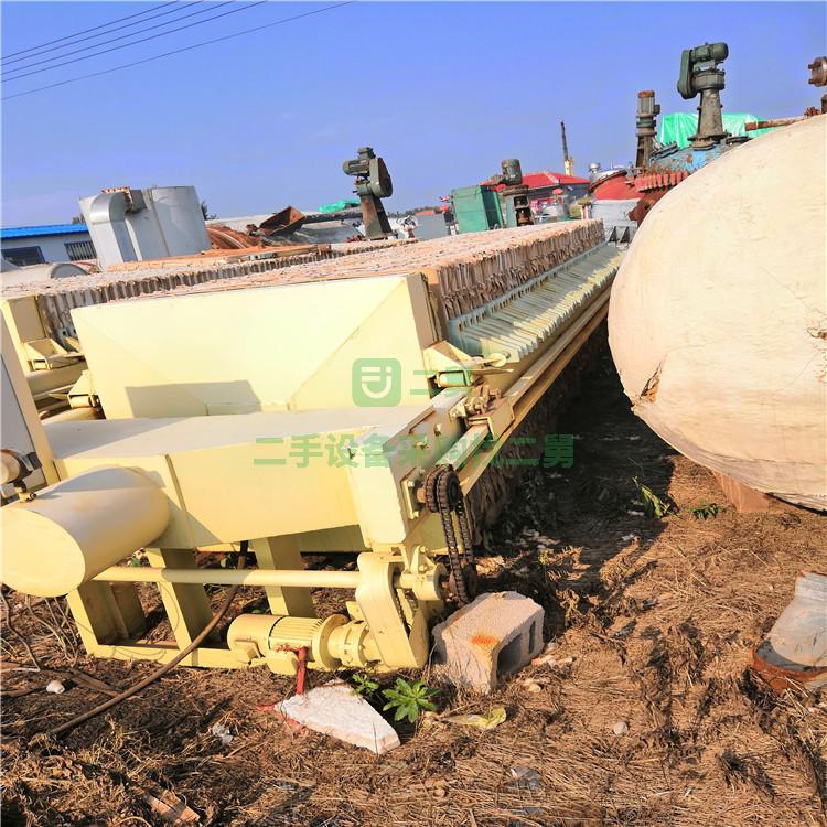 出售二手壓濾機 二手京津200平方壓濾機 板框式 隔膜式壓濾機