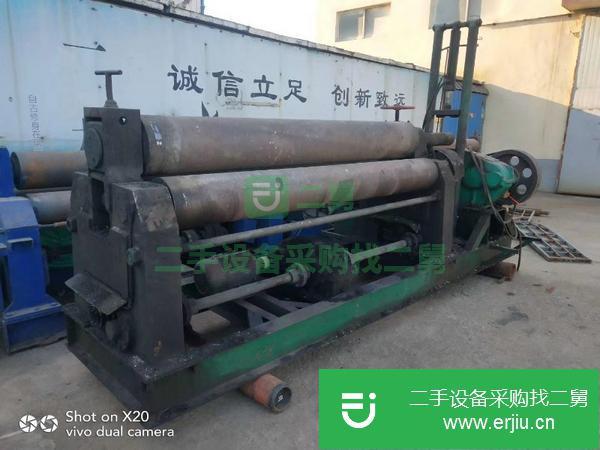 轉讓出售二手實心閑置W11-20*2500機械自動卷板機一臺接電可用