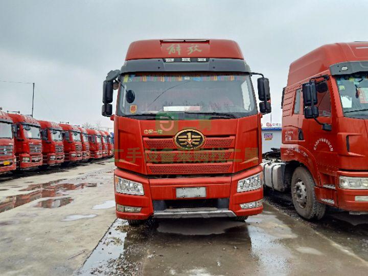 出售18年牽引車一汽解放J6P領航版雙驅輕體國五排放500馬力可分期付