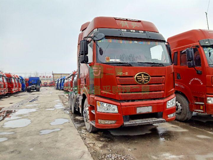 出售18年牽引車一汽解放J6P領航版雙驅輕體國五排放500馬力可分期付