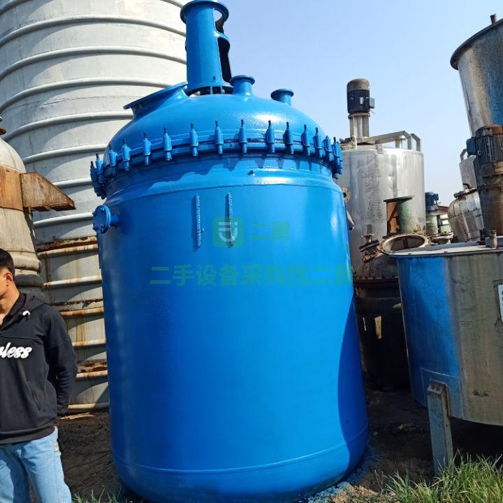 出售一批5噸搪瓷反應釜  3噸江蘇揚陽搪瓷反應釜