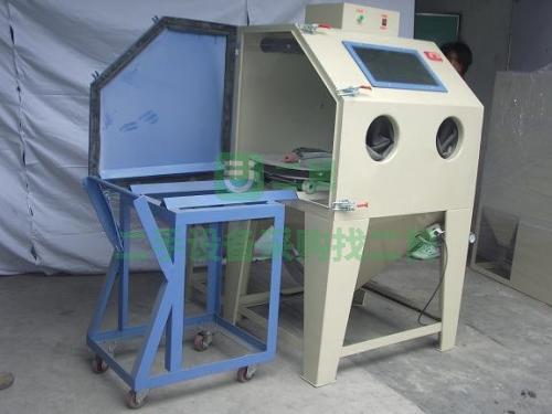 低價出售二手軌道通過式拋丸機(jī)打砂機(jī)噴砂機(jī)