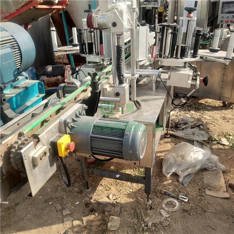 現貨出售二手單雙面貼標機 可貼礦泉水瓶 圓瓶雙面貼標機
