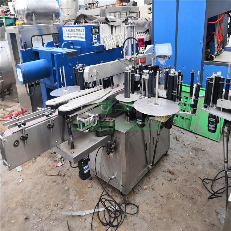 現貨出售二手單雙面貼標機 可貼礦泉水瓶 圓瓶雙面貼標機