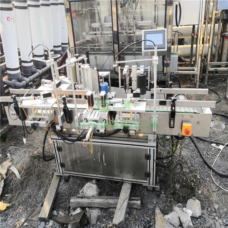 現貨出售二手單雙面貼標機 可貼礦泉水瓶 圓瓶雙面貼標機