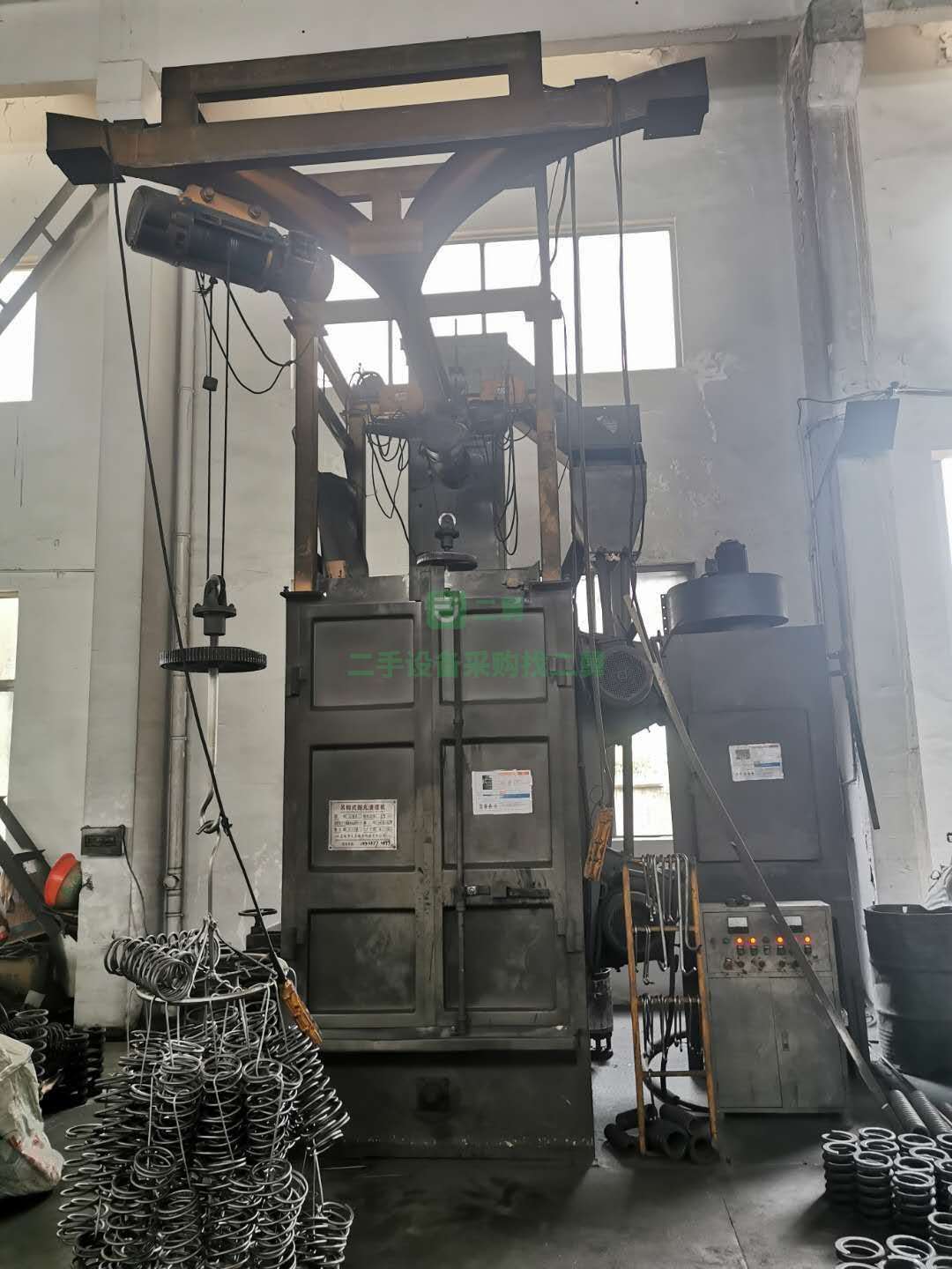 出售二手376吊勾式拋丸機