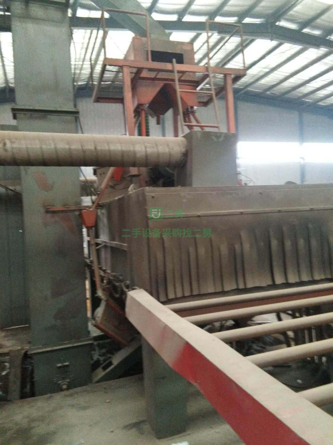 低價出售通過式拋丸機，開口寬1.8米高0.8米