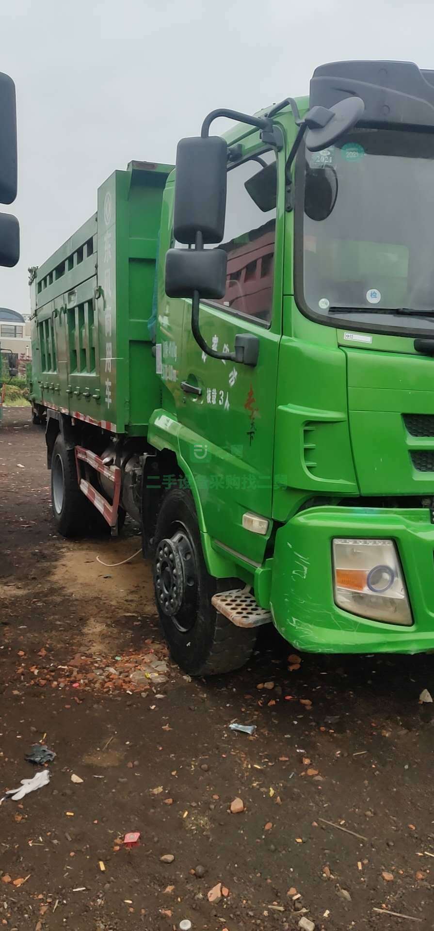出售19年環保綠東風擎宇自卸車，車廂4米7