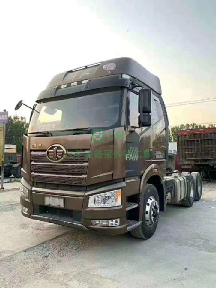 出售18年牽引車解放j6p領航版500馬力雙驅