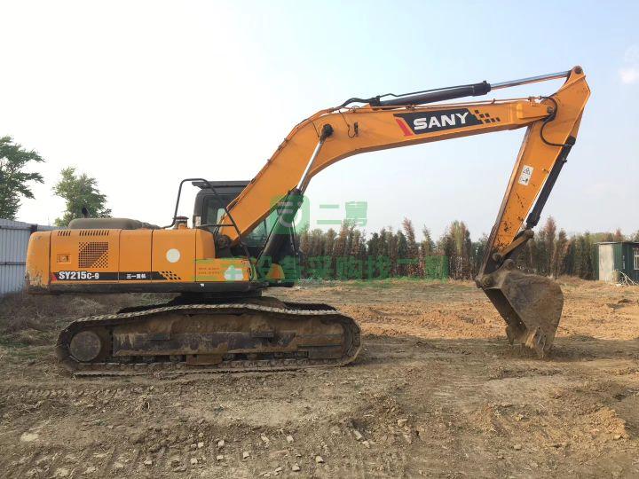 轉讓三一215-9挖掘機工地干活車