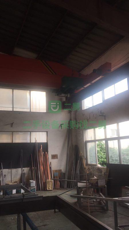 出售5噸跨度22米，單梁起重機，帶96米托梁道軌,貨在無錫,剛用不久