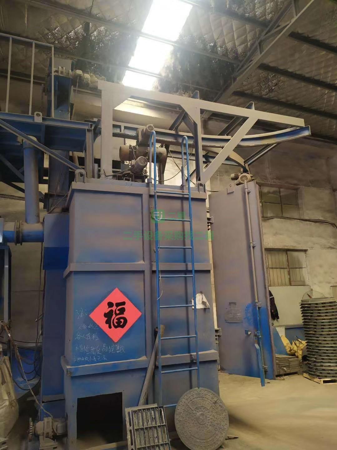 95新雙鉤拋丸機(jī)便宜出售，內(nèi)徑2×2門高3.4
