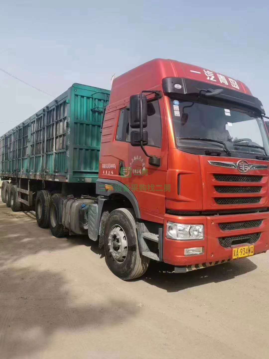 出售解放悍威400牽引車(chē)雙油箱輪胎8成車(chē)頭20萬(wàn) ,首付6萬(wàn)