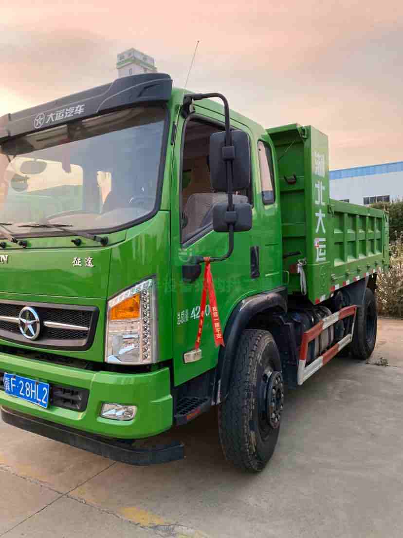 急售！湖北大運(yùn)征途自卸車，4米大箱，153后橋，140馬力帶中冷增壓，法士特八檔變速箱