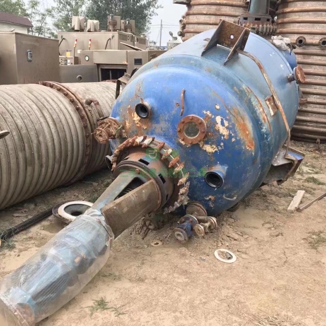 低價對外出售二手500L-10000L搪瓷反應釜 不銹鋼反應釜 不銹鋼冷凝器