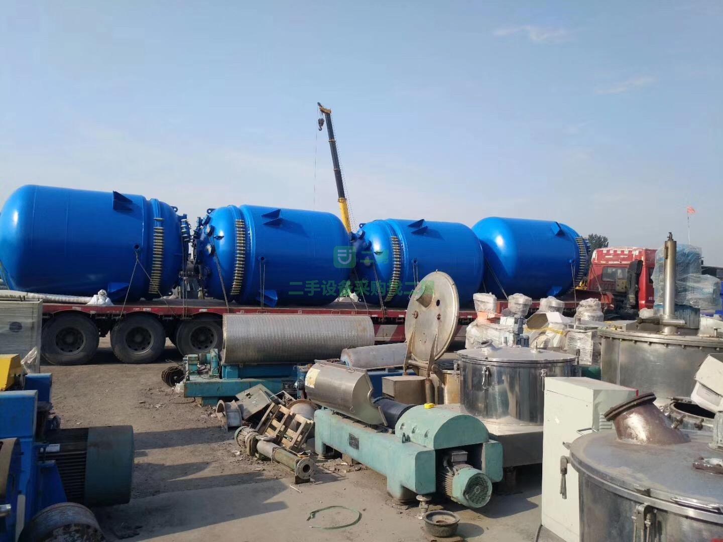 低價對外出售二手500L-10000L搪瓷反應釜 不銹鋼反應釜 不銹鋼冷凝器