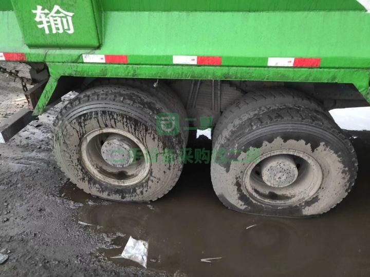 出售福田歐曼GTL后八輪5.6米長環(huán)保綠自卸車