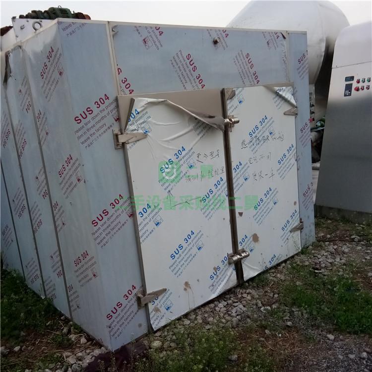 出租二手不銹鋼熱風循環烘箱   兩門四車干燥箱