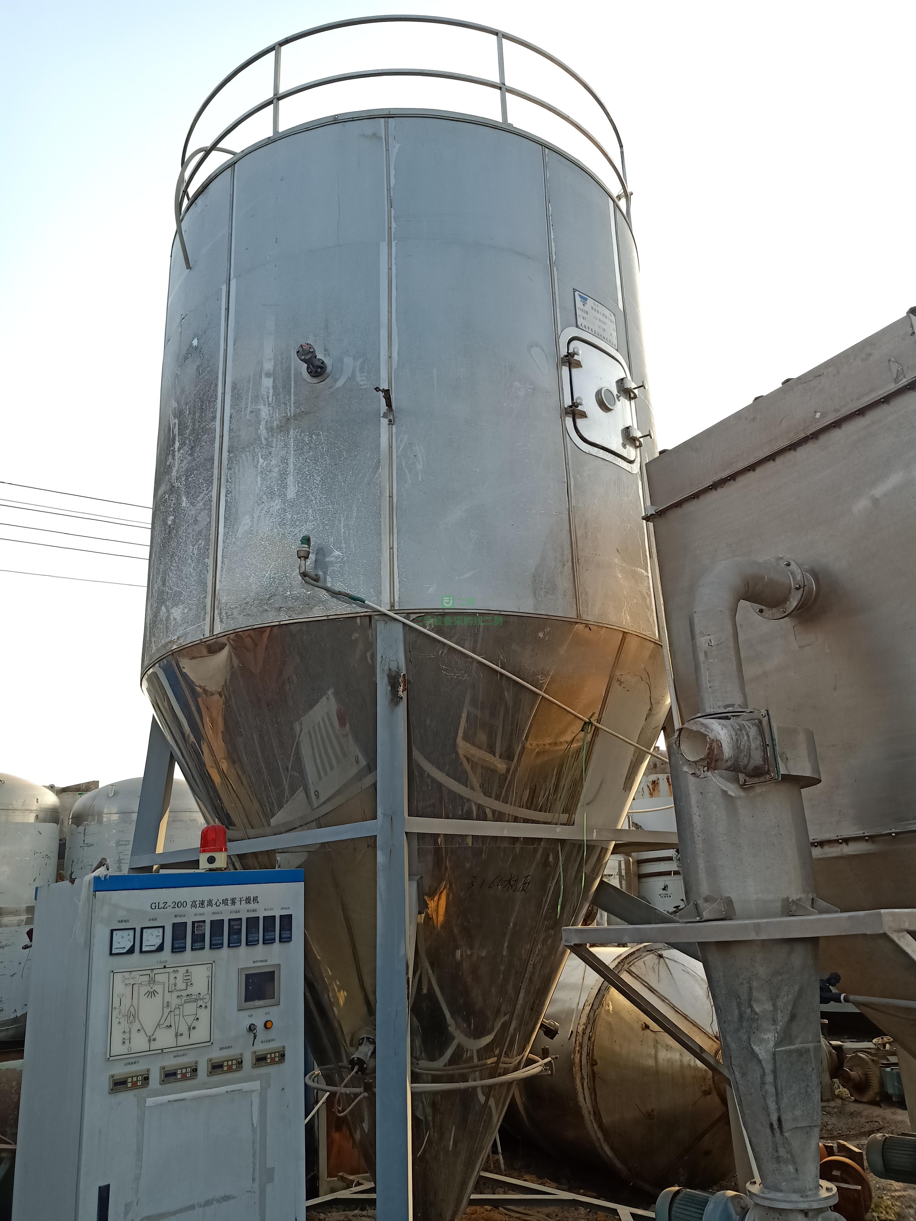 出售二手噴霧干燥機、閃蒸干燥機、流化床干燥機