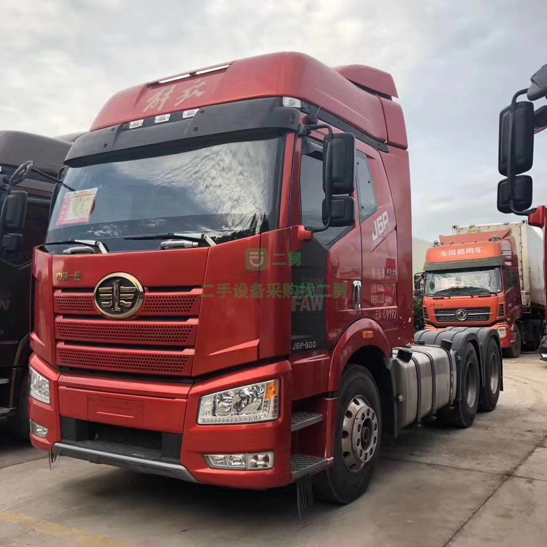 出售18年4月解放j6p牽引車錫柴 500馬力13升發(fā)動(dòng)機(jī)一汽12速變速箱