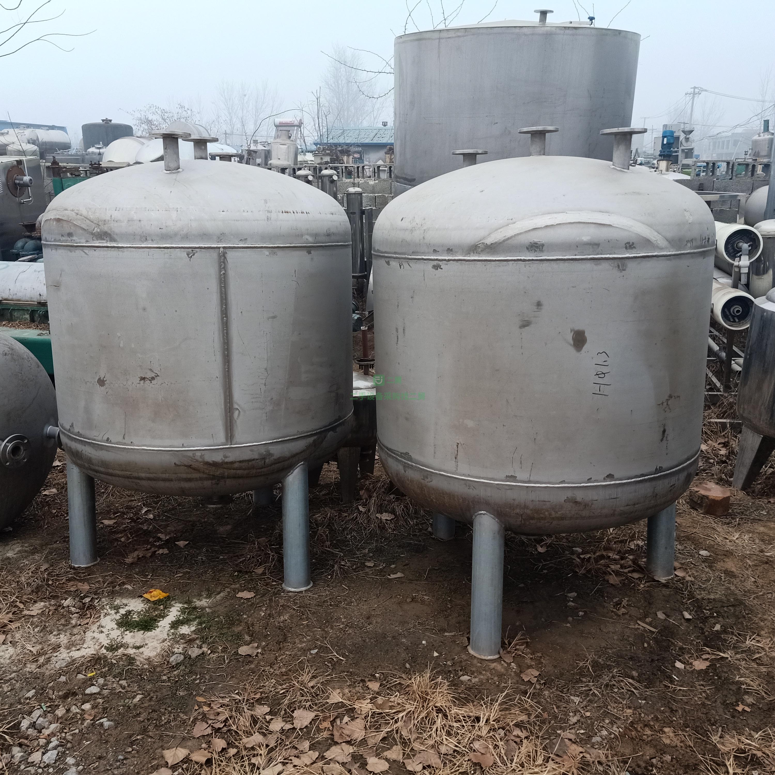 常年供應二手不銹鋼發酵罐、儲罐、濃縮罐、壓力罐