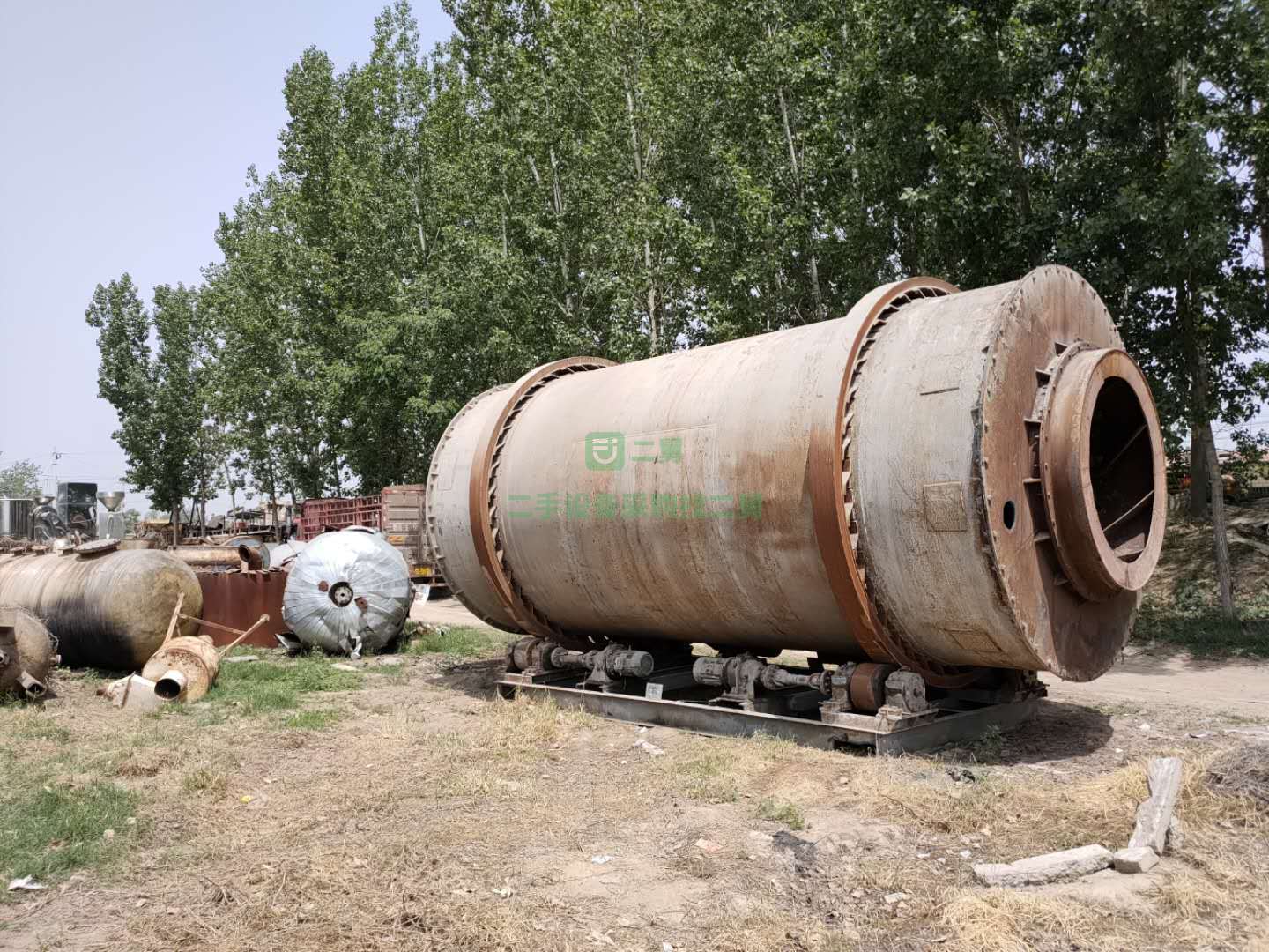 出售2018年的二手三筒沙子烘干機,2.8米*5.8米
