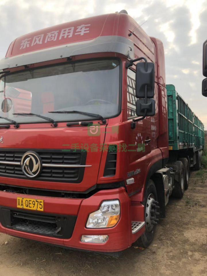 出售一年整東風天龍450雙驅牽引車  帶全保險