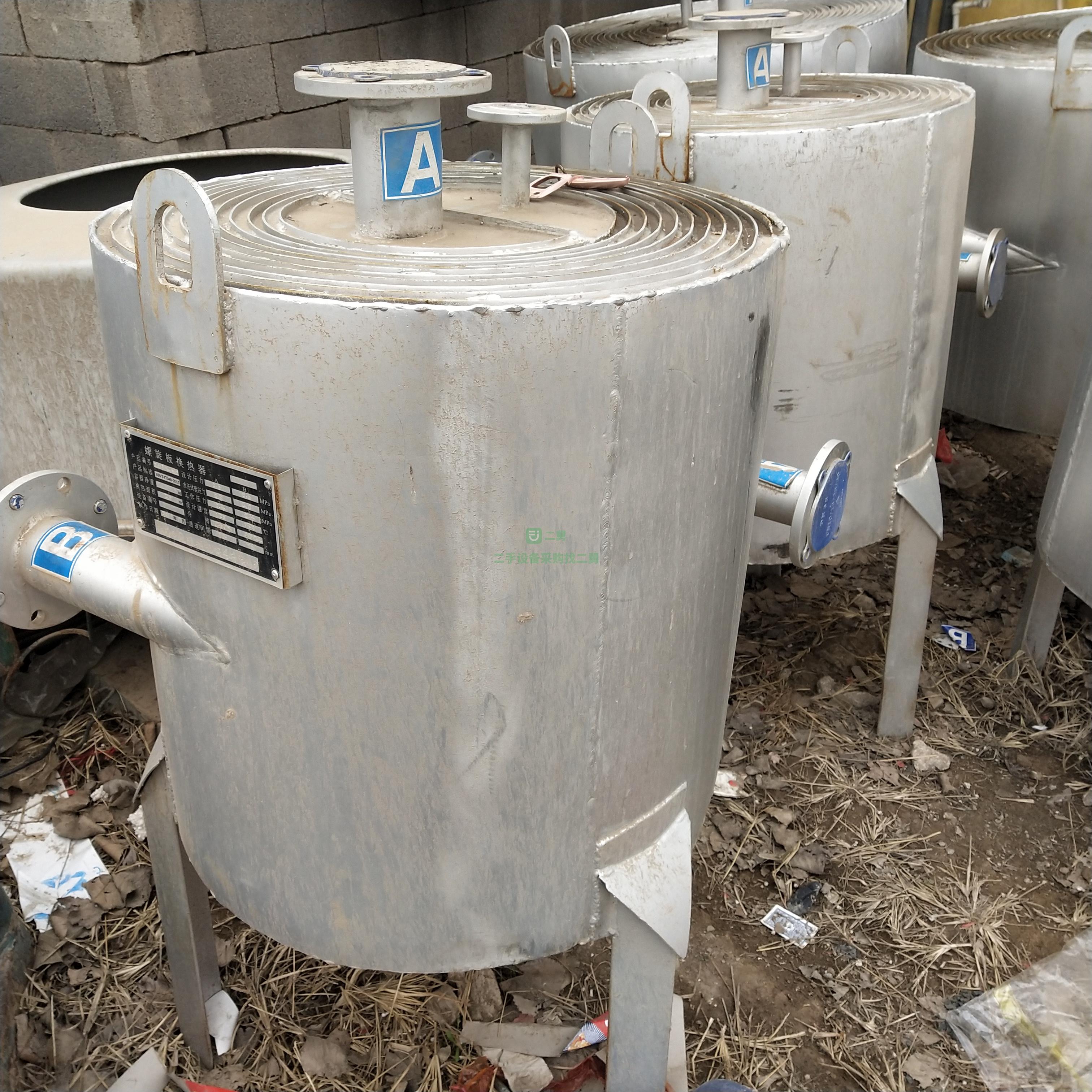 出售二手的100平方不銹鋼列管冷凝器 二手列管冷凝器 板式換熱器