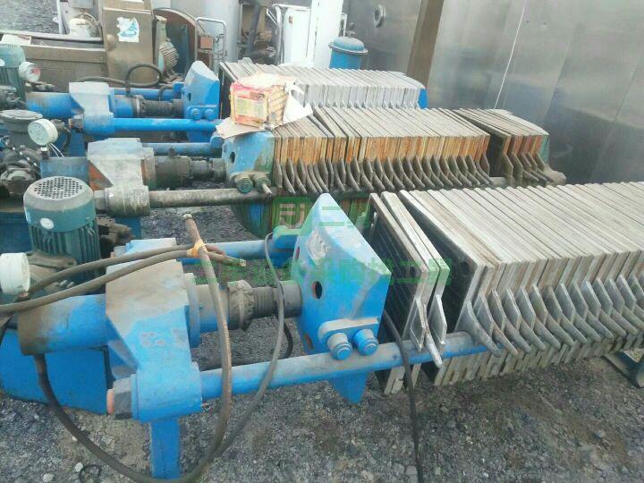 出售3臺10平方鑄鐵一板一框防爆壓濾機