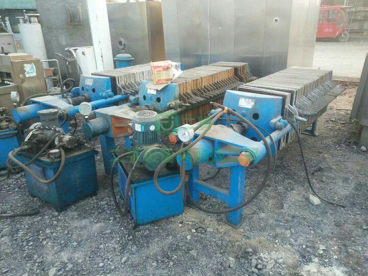 出售3臺10平方鑄鐵一板一框防爆壓濾機