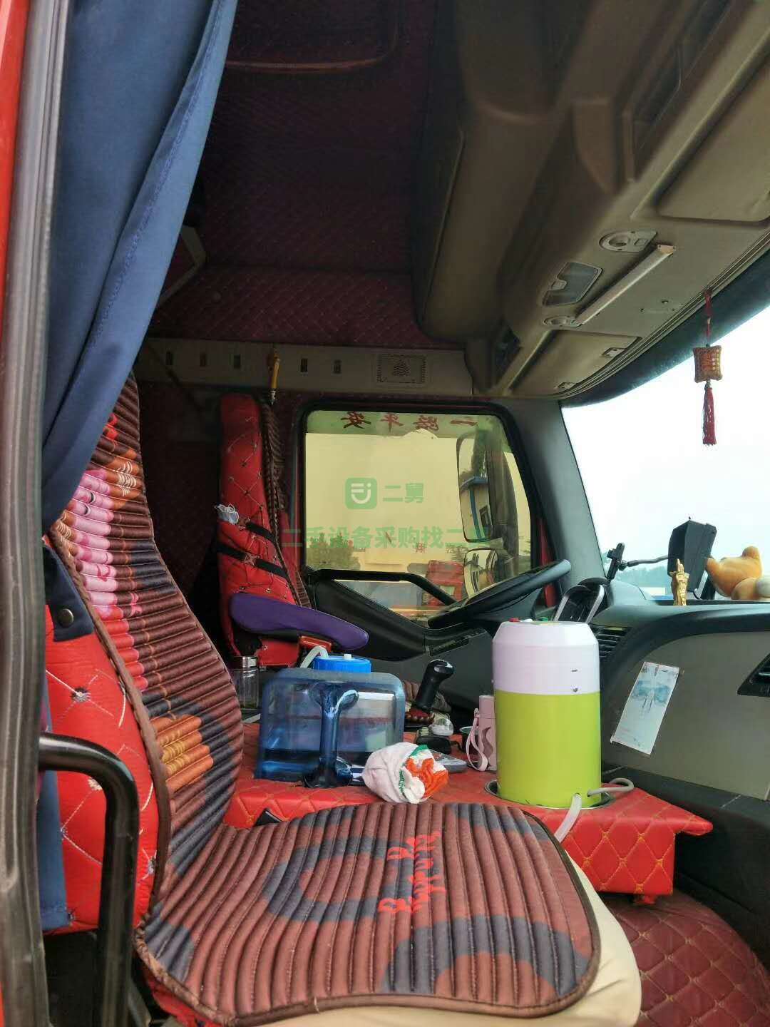 出售解放420前四后八綠通版高欄貨車